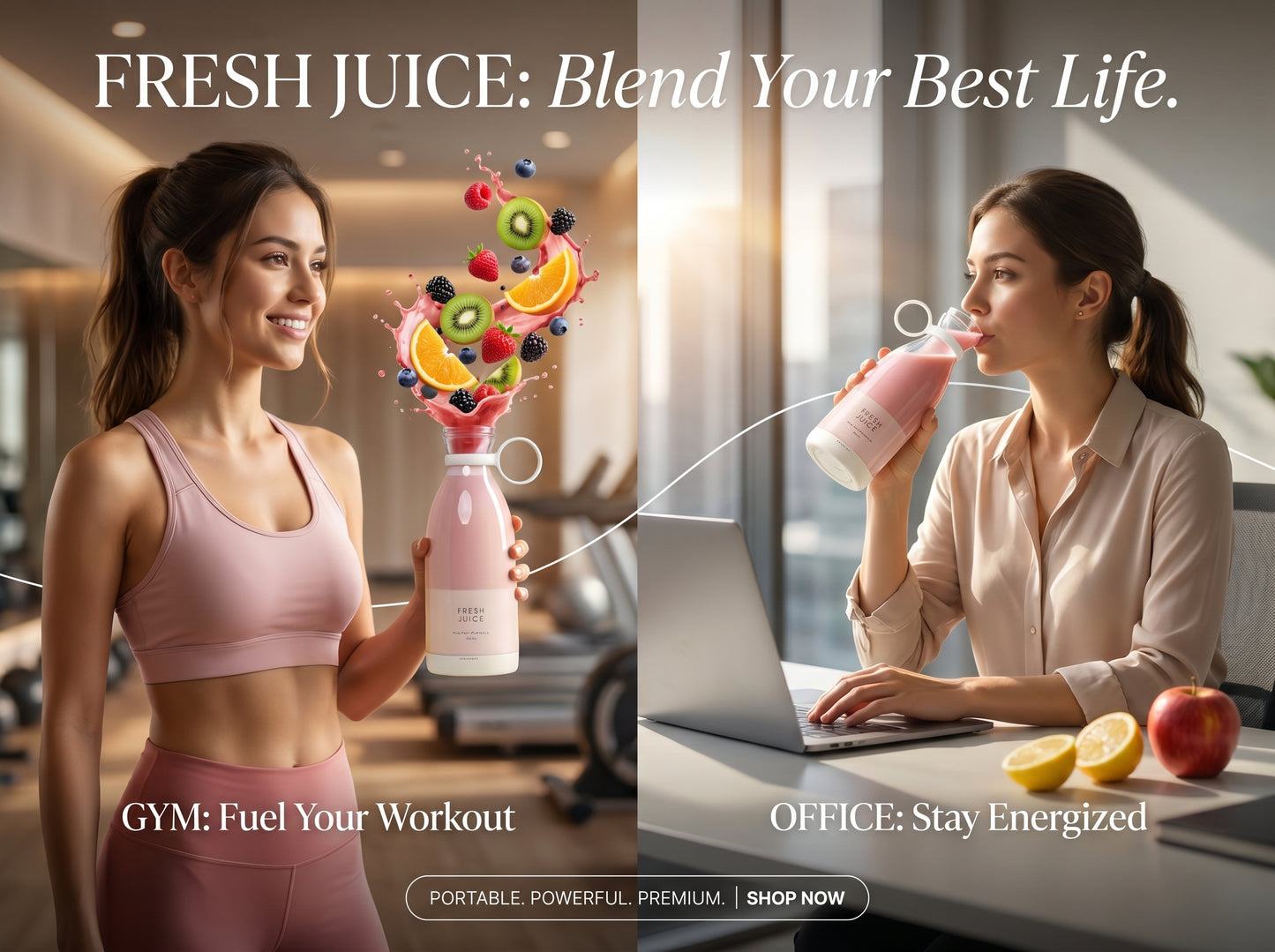 VedaBlend™ Portable Juice Blender Bottle
