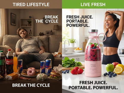 VedaBlend™ Portable Juice Blender Bottle
